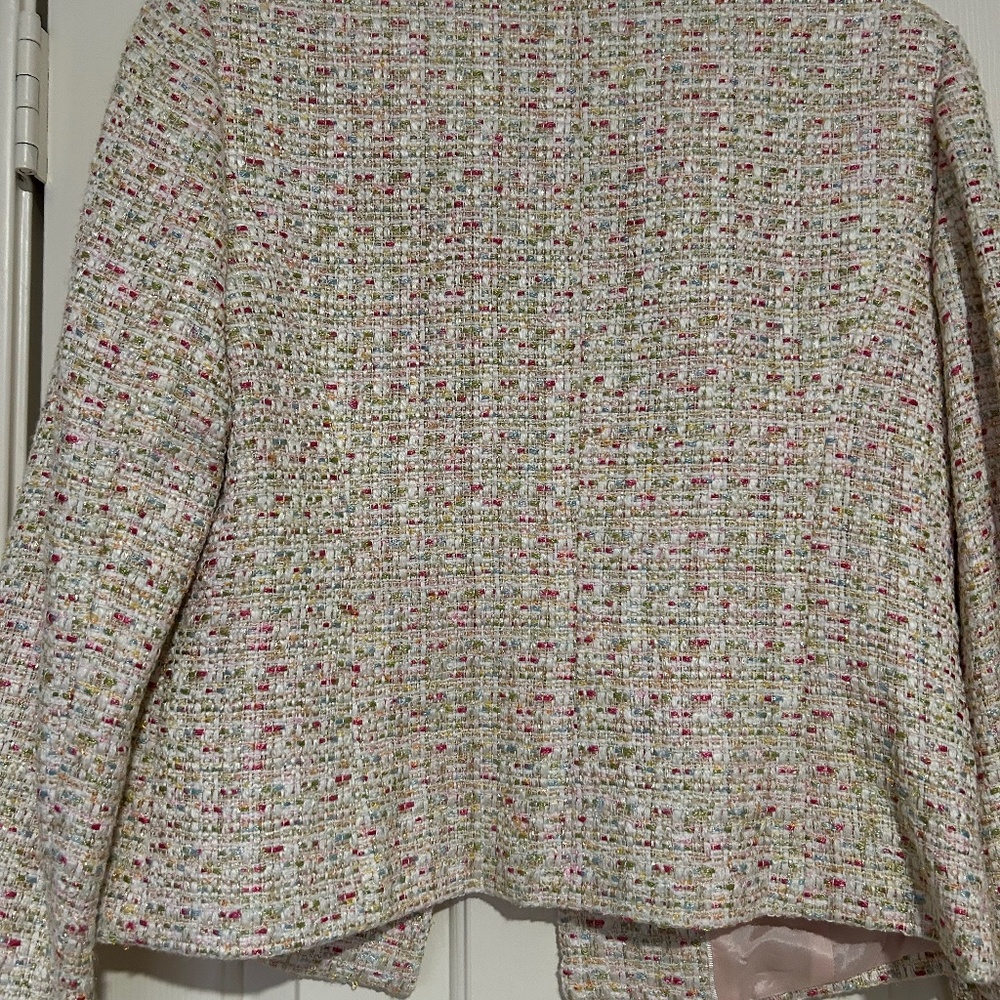 Brooks Brothers Cream Multicolor Tweed Blazer Size 10 Preppy ~ Business Casual! - Picture 5 of 7